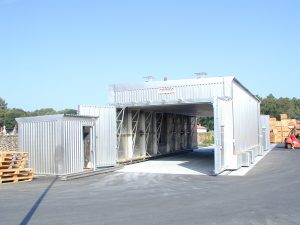 Séchoir à bois déplaçable